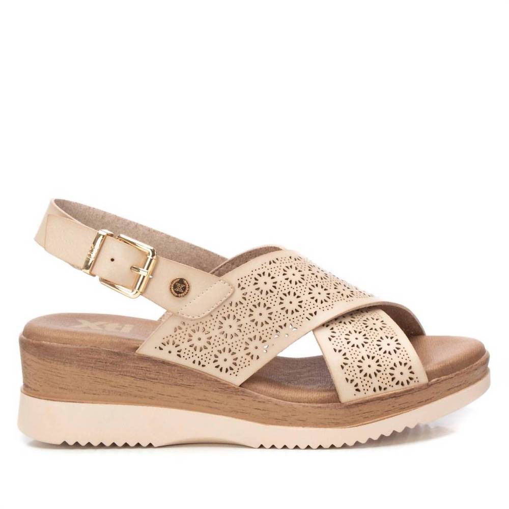 NEW XTI women's wedge sandals in ice